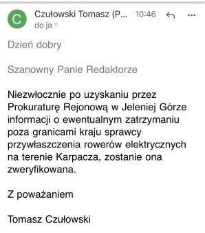 [VIDEO] Złodziej polskich rowerów - obywatel Słowenii - odnaleziony przez Biuro RUTKOWSKI w austriackim areszcie! Dlaczego jeleniogórska prokuratura nie chce przyjąć do wiadomości tej informacji, by sprowadzić i osądzić go w Polsce?