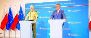 Bezpieczeństwo polskiej granicy – briefing wiceministra Macieja Wąsika