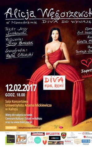 [VIDEO]: W Kaliszu na scenie Uniwersytetu Adama Mickiewicza ze specjalną dedykacją dla zakochanych odbędzie się Diva For Rent