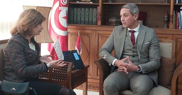 Spotkanie Ambasador RP w Tunezji z Ministrem Turystyki i Rzemiosła Mohamed Moez Belhassin